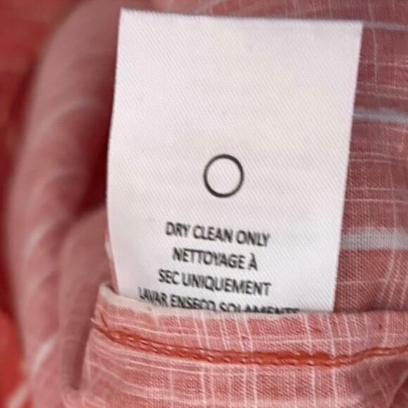 Sachin & Babi Orange White 100% Cotton Georgia Flutter Midi Dress Size 8 - Picture 7 of 8